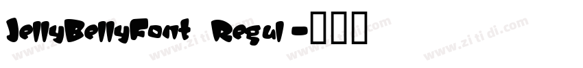 JellyBellyFont Regul字体转换